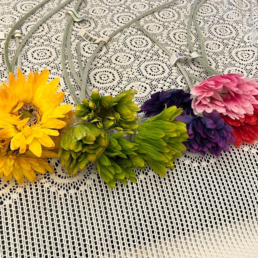 Faux Artificial Flower Large Lot | Gerber Daisies | *SEE NOTE | Colorful - Picture 6 of 12